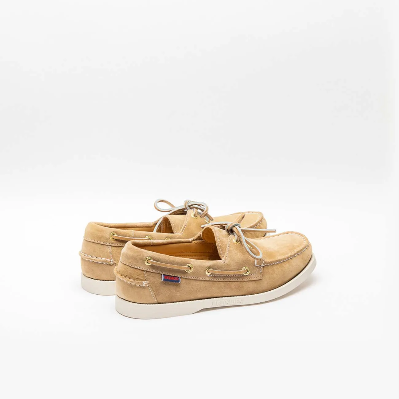 Mocassino da barca Sebago Docksides Portland in camoscio beige (Taglia 7.5 US)