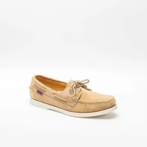 Mocassino da barca Sebago Docksides Portland in camoscio beige (Taglia 7.5 US)