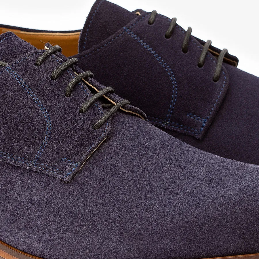 Navy Suede Classic Derby