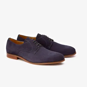 Navy Suede Classic Derby
