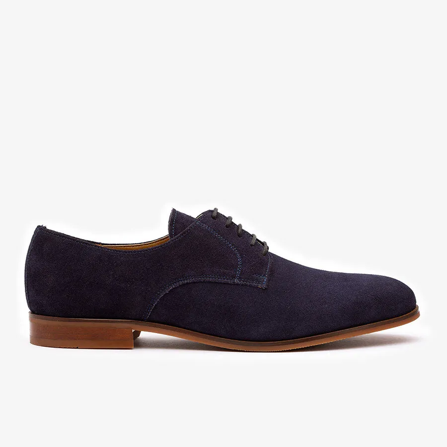 Navy Suede Classic Derby