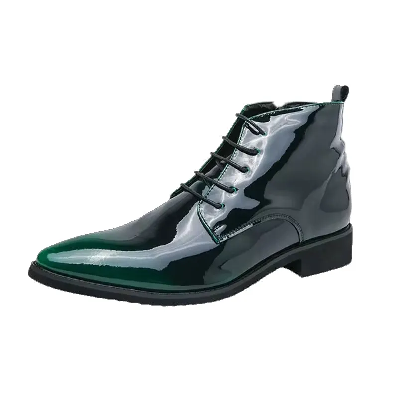 Oxford Shoes Men Dress Bling Purple Shoes