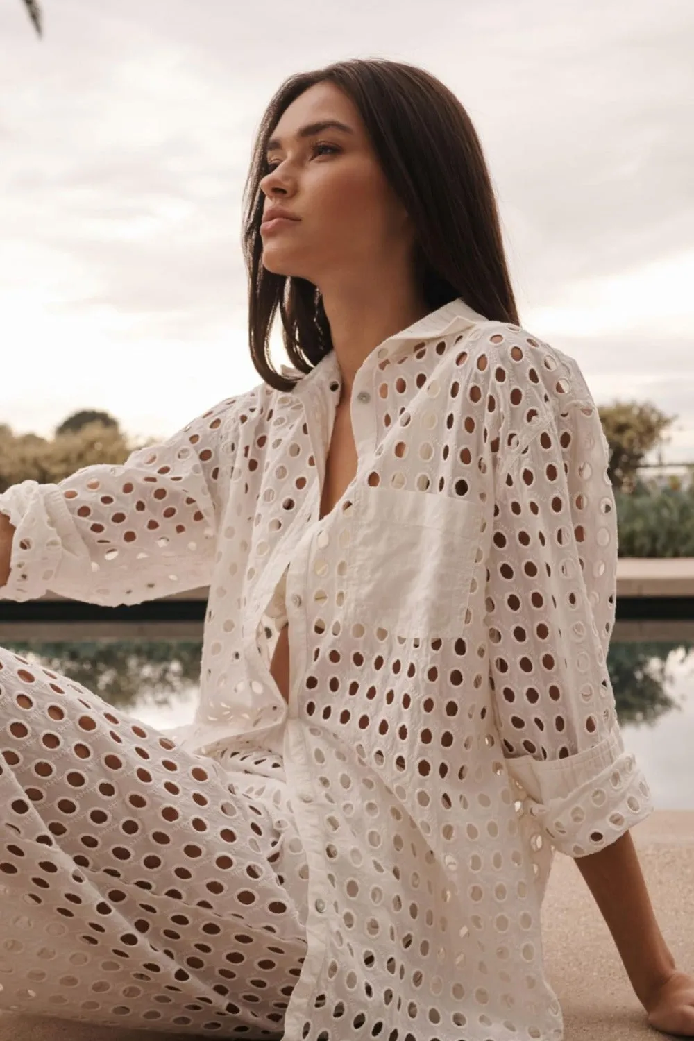 Oxford Tunic Eyelet