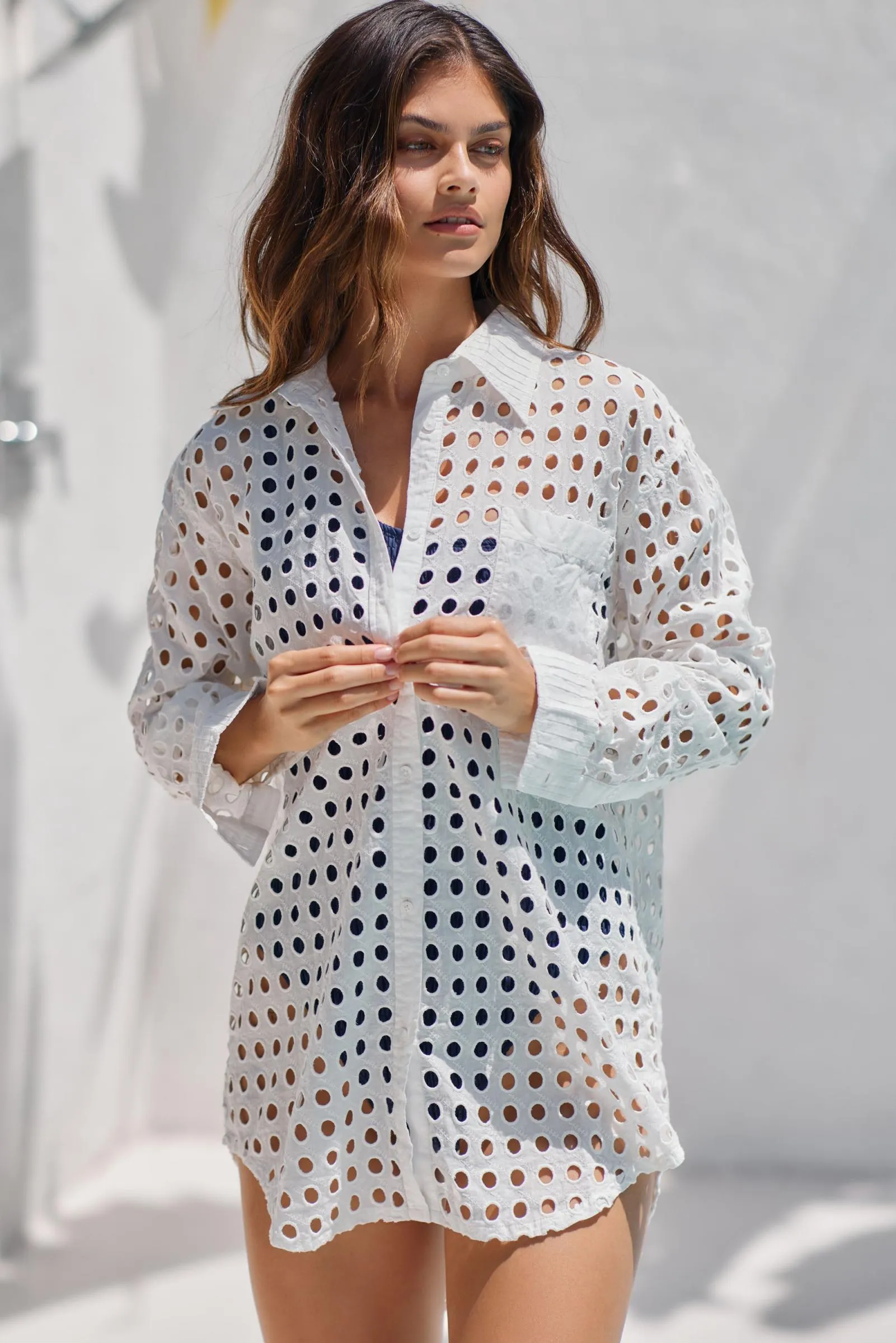 Oxford Tunic Eyelet
