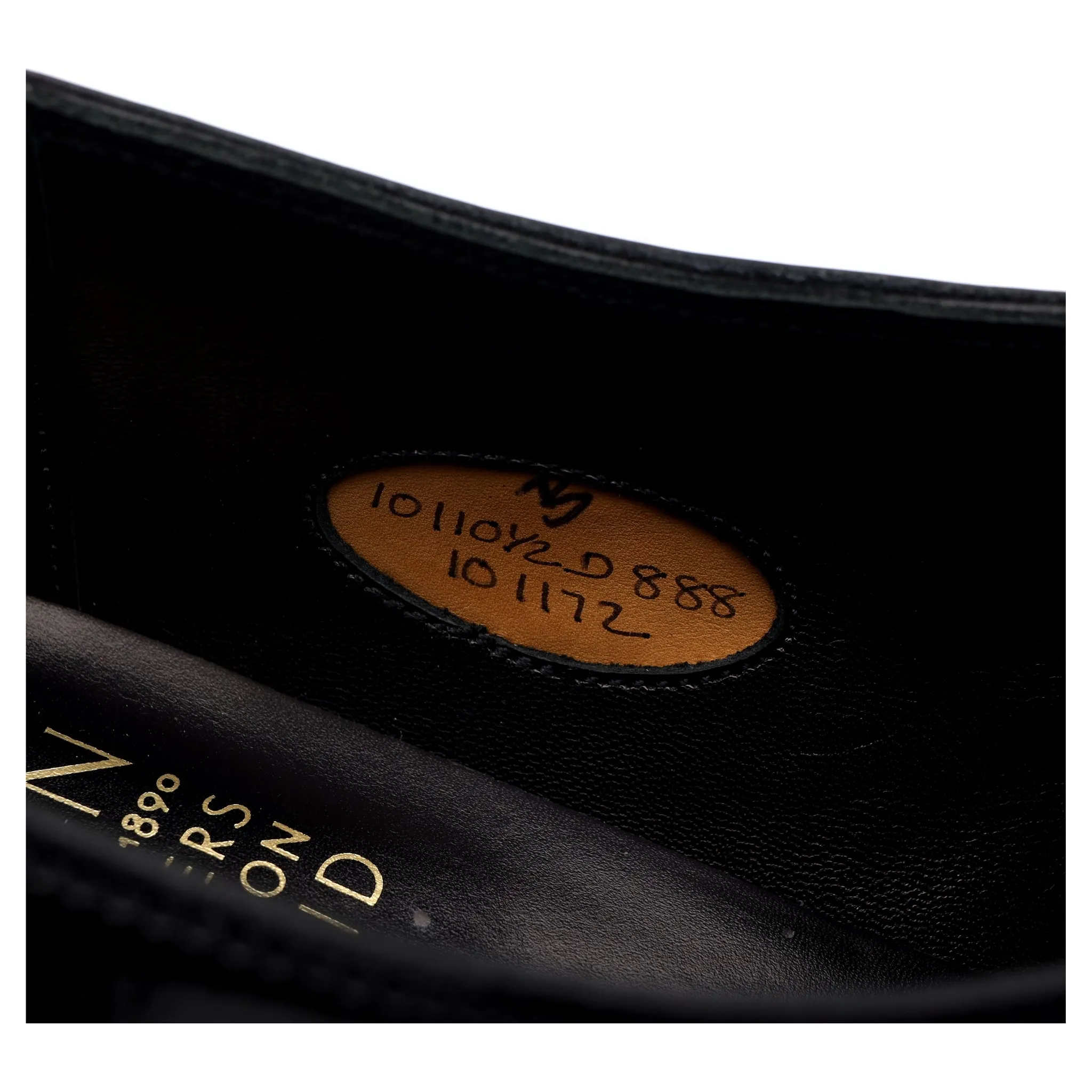 'Paden' Black Patent Leather Derby UK 10 D
