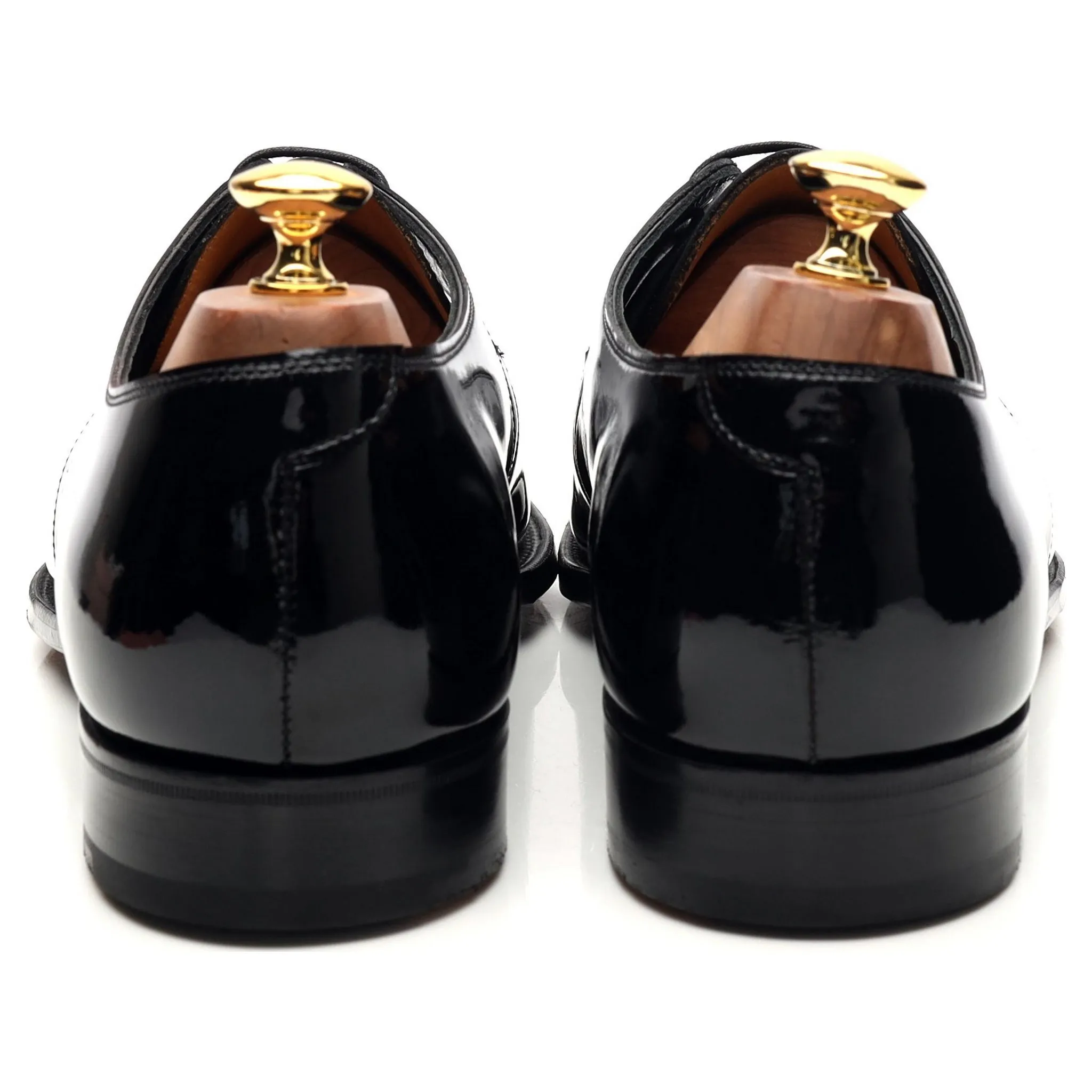 'Paden' Black Patent Leather Derby UK 10 D