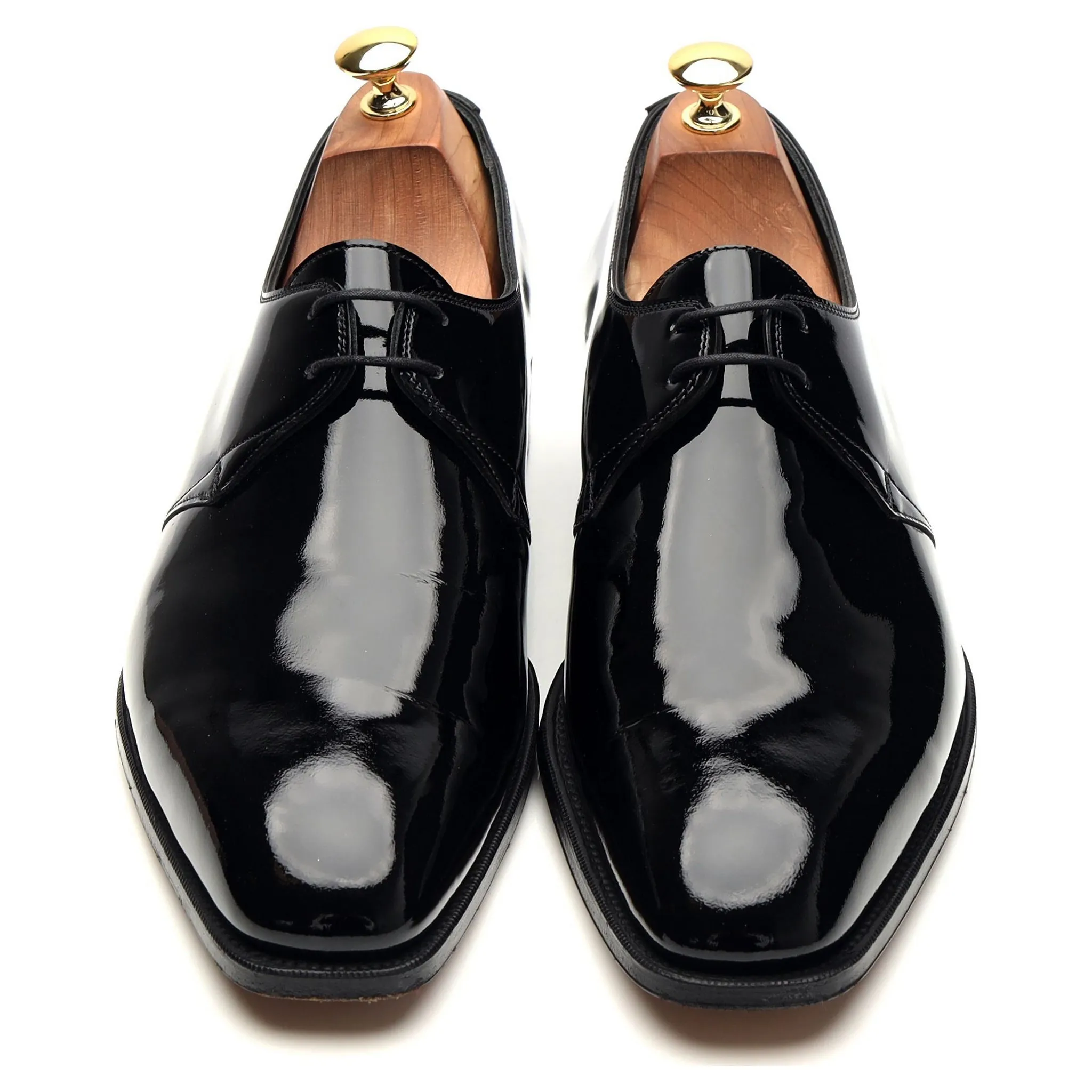 'Paden' Black Patent Leather Derby UK 10 D