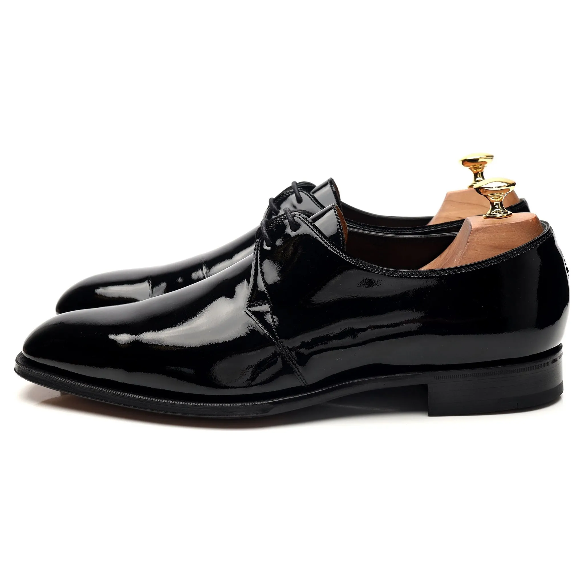 'Paden' Black Patent Leather Derby UK 10 D
