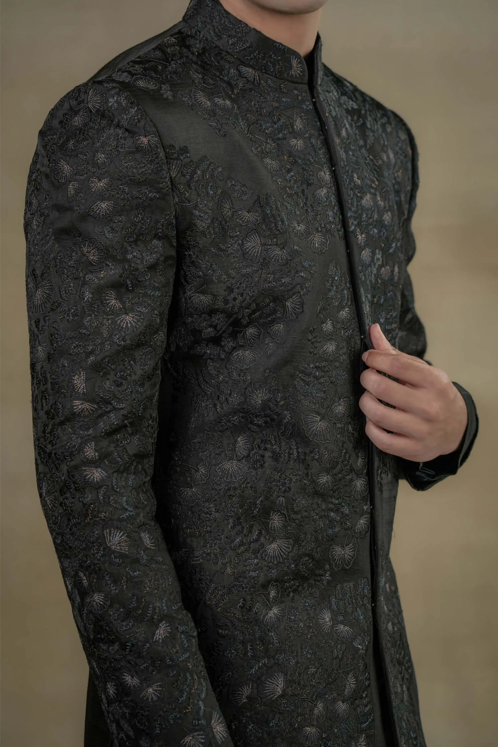 Parsian night long bandhgala and trousers