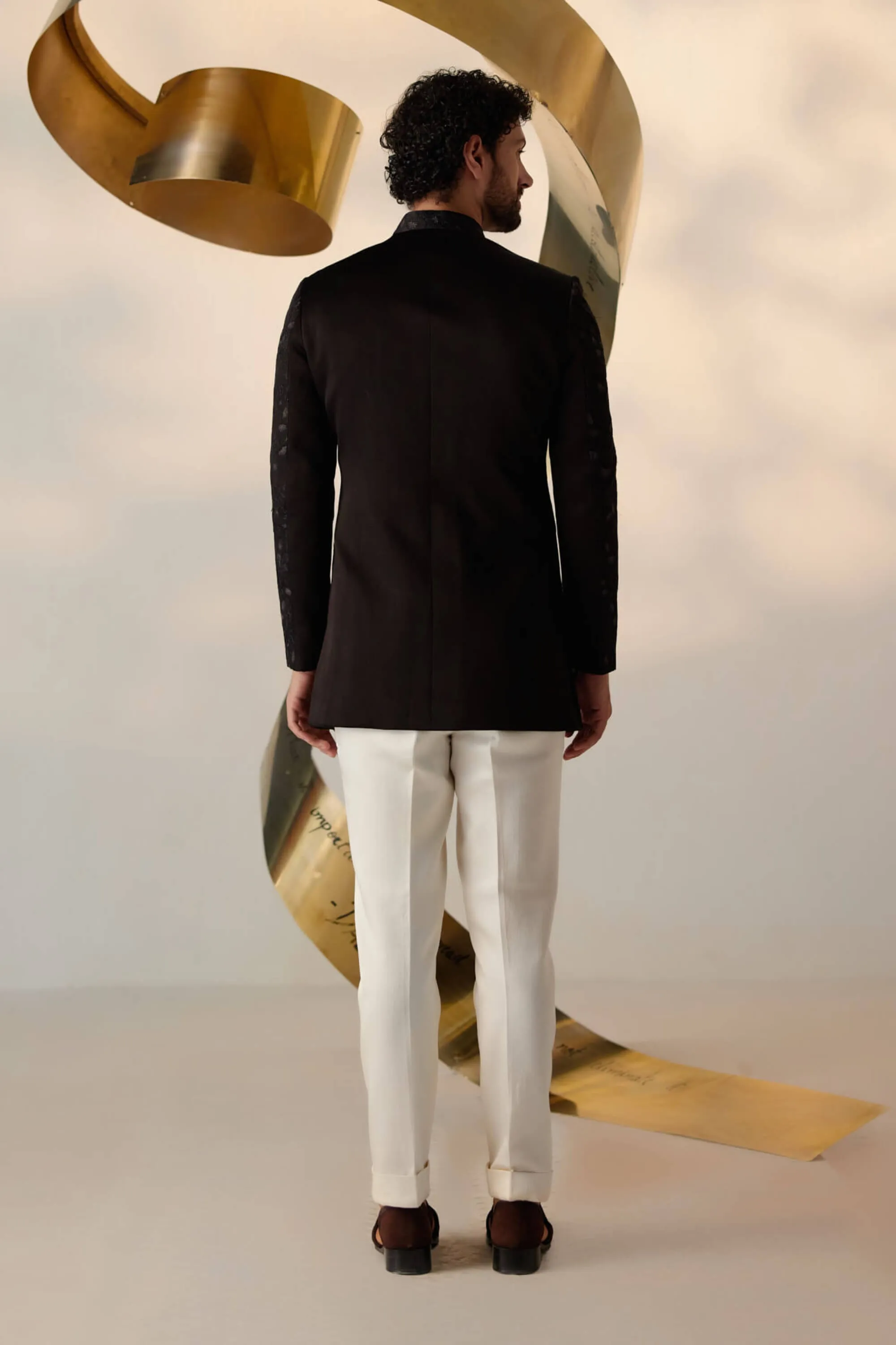 Parsian night long bandhgala and trousers