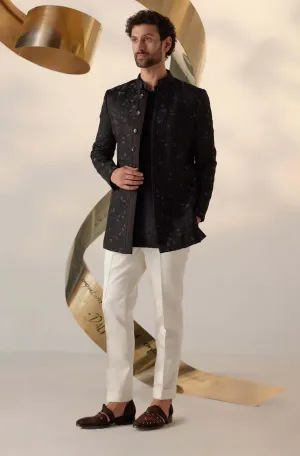 Parsian night long bandhgala and trousers