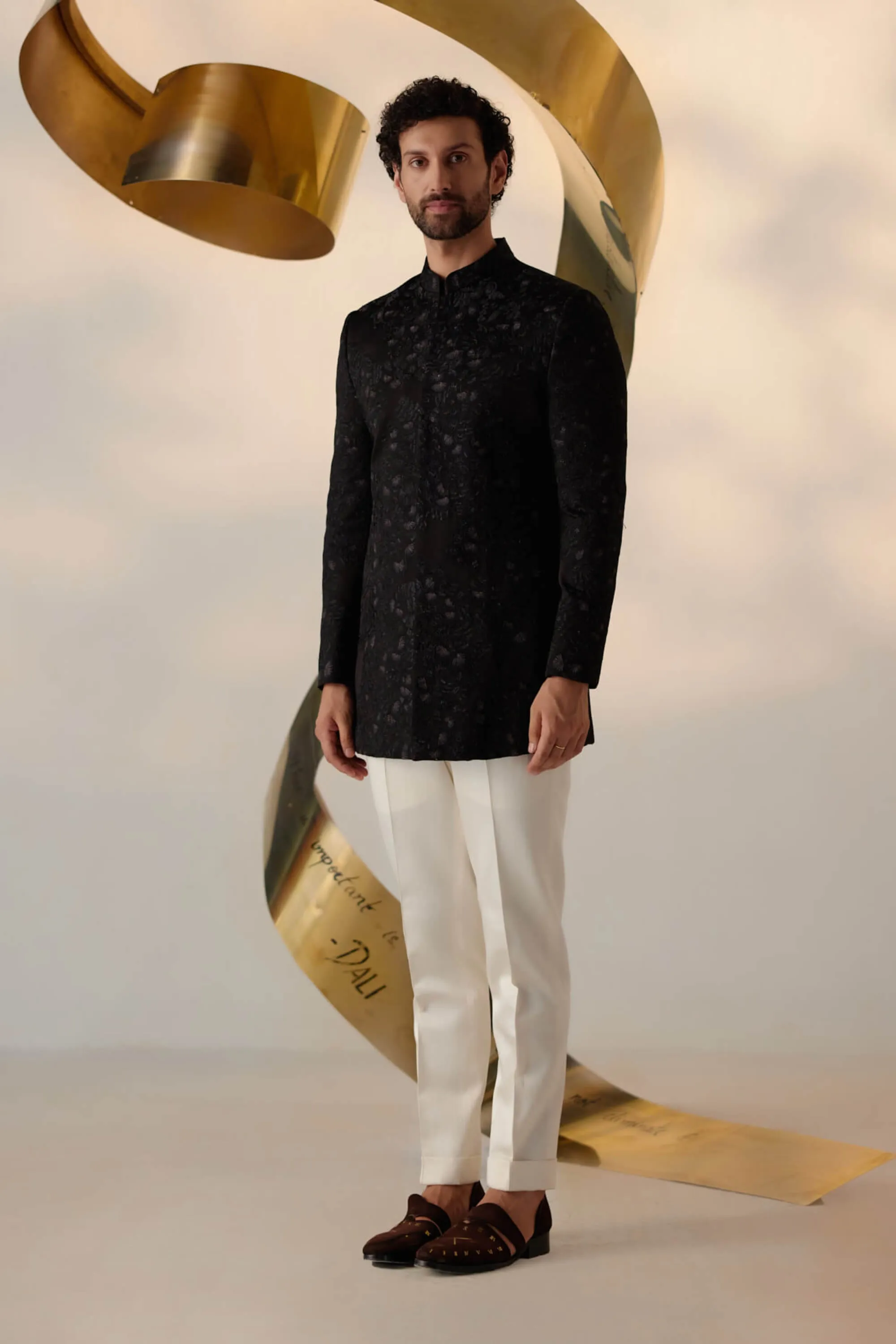 Parsian night long bandhgala and trousers