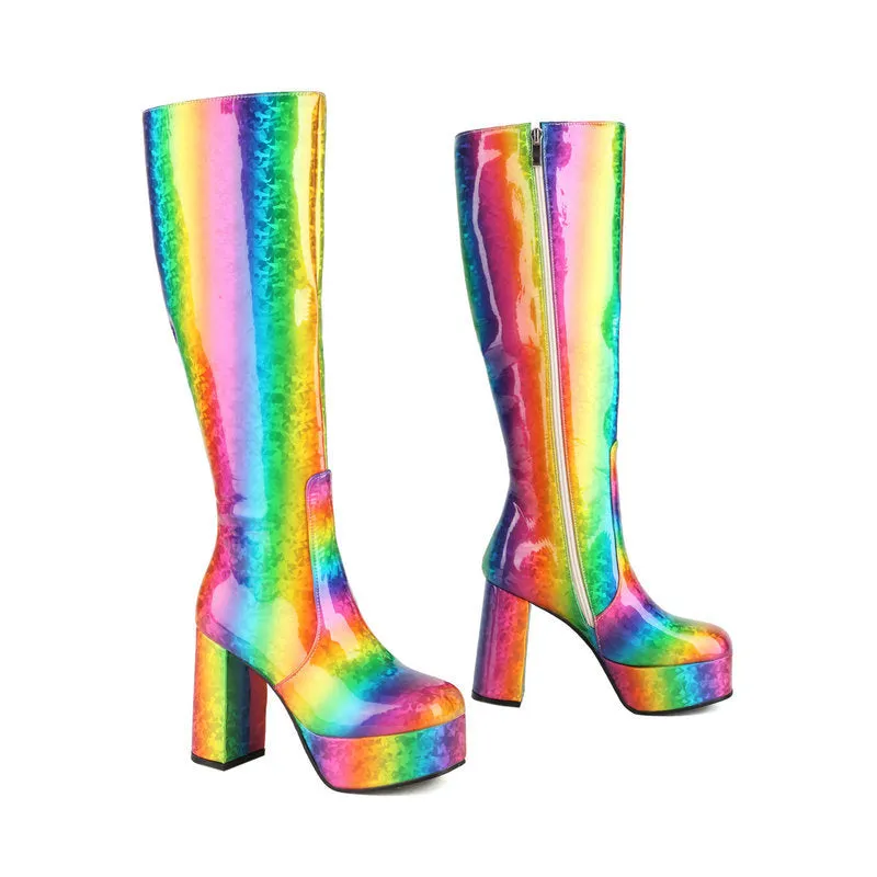 Rainbow high boots