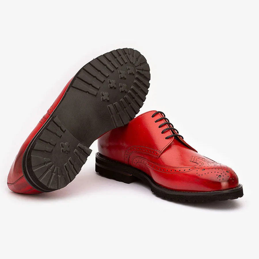 Red Derby with Chunky sole