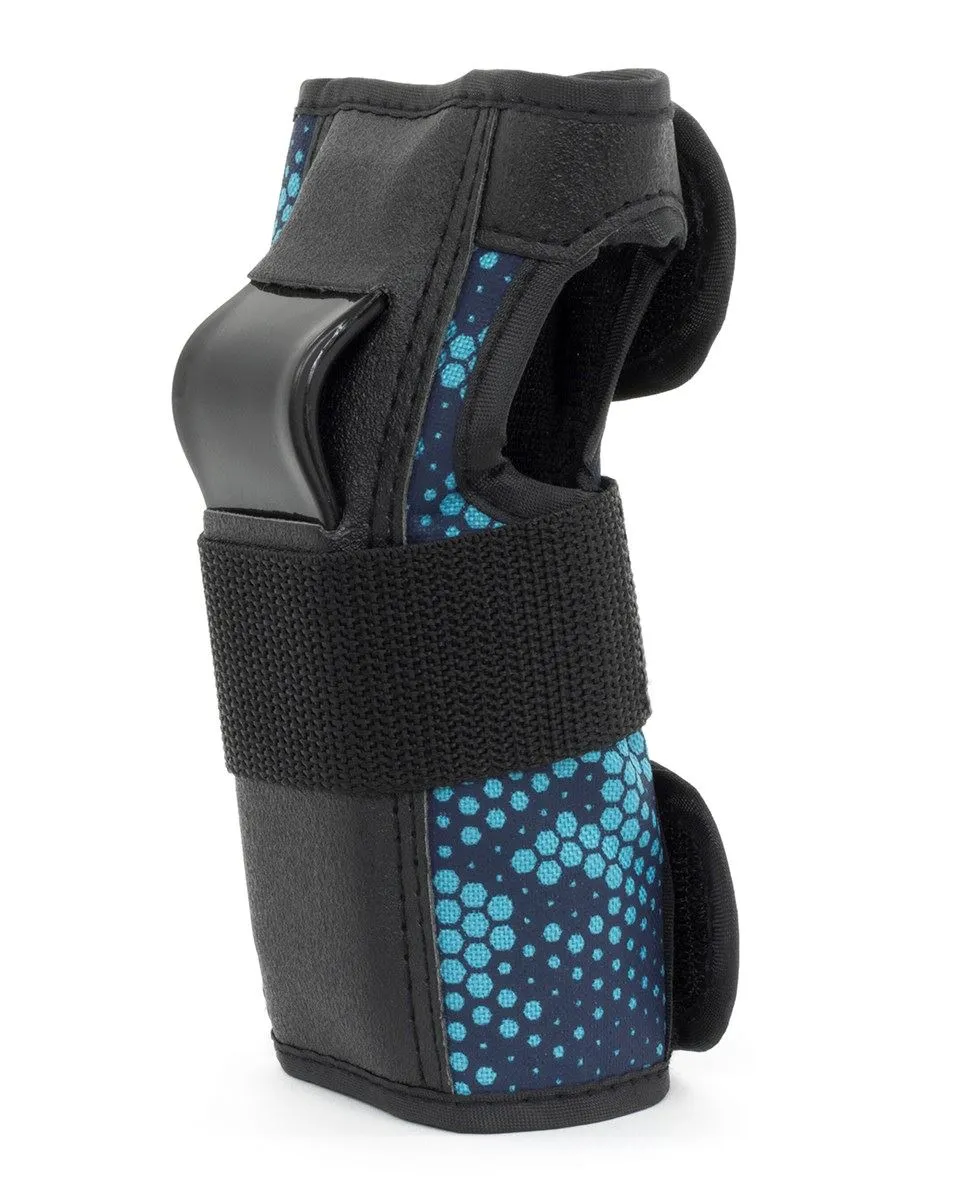 REKD Skateboard Skate Scooter BMX Wrist Guards - Black / Blue