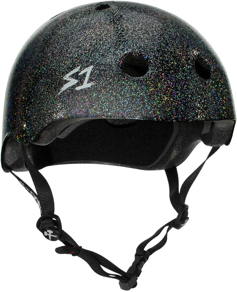 S1 MEGA LIFER HELMET - BLACK GLOSS GLITTER