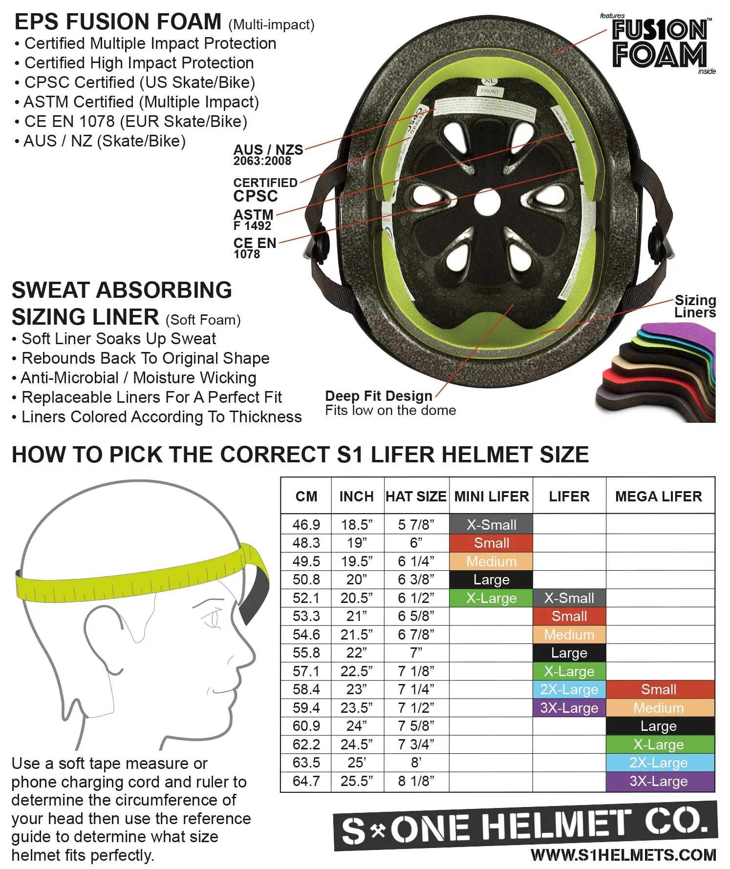 S1 MEGA LIFER HELMET - BLACK GLOSS GLITTER