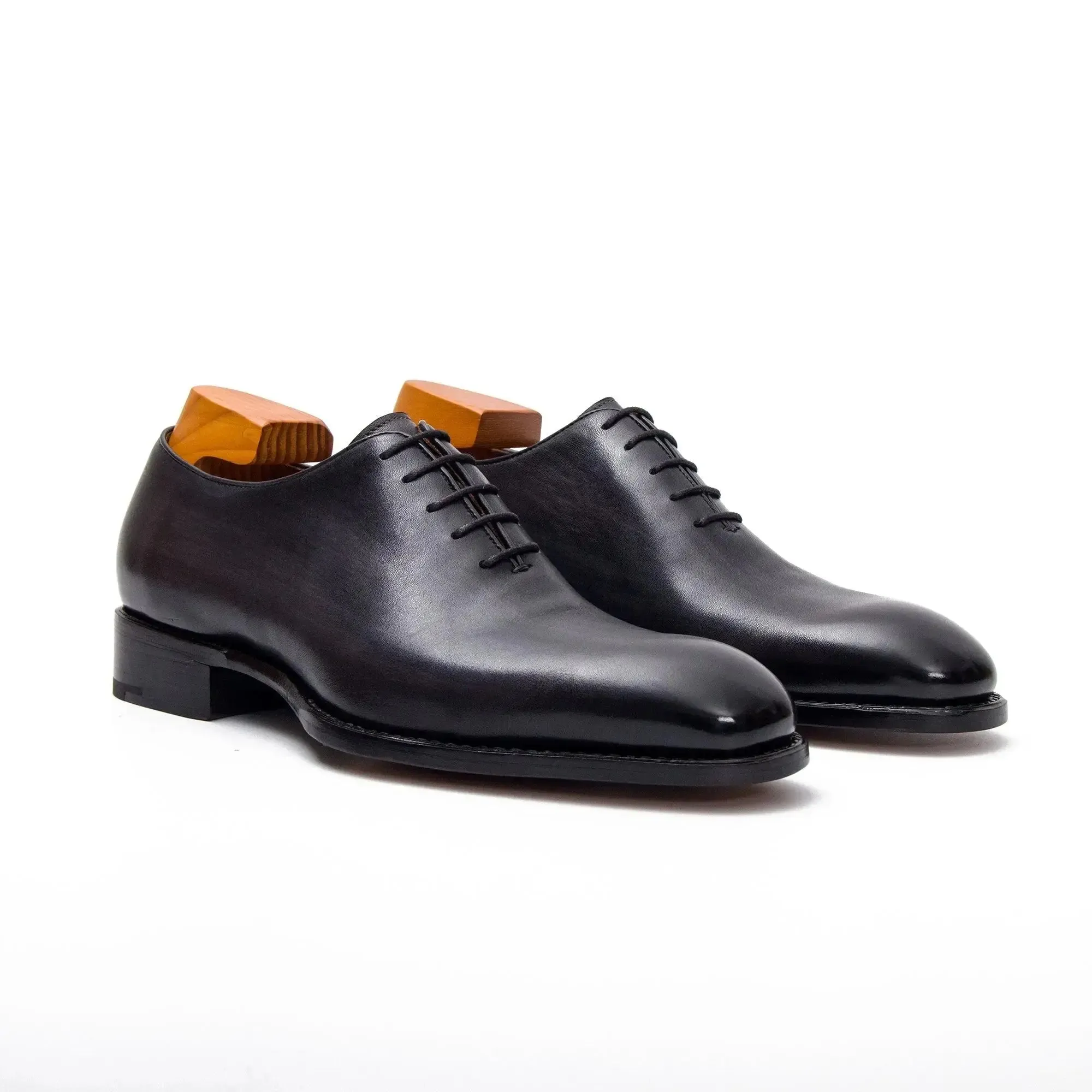 Seamless Goodyear Mens  Coffee Oxford Dress Shoes Lron Gray