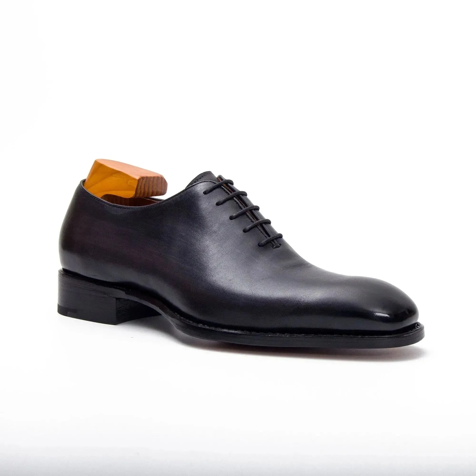 Seamless Goodyear Mens  Coffee Oxford Dress Shoes Lron Gray