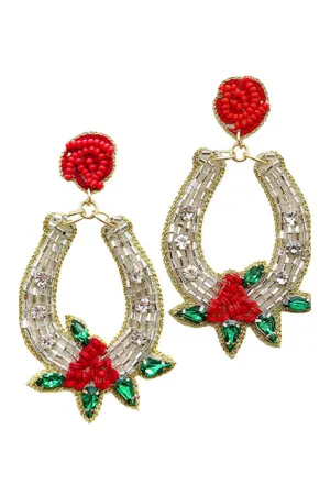 Silver Horseshoe Earrings