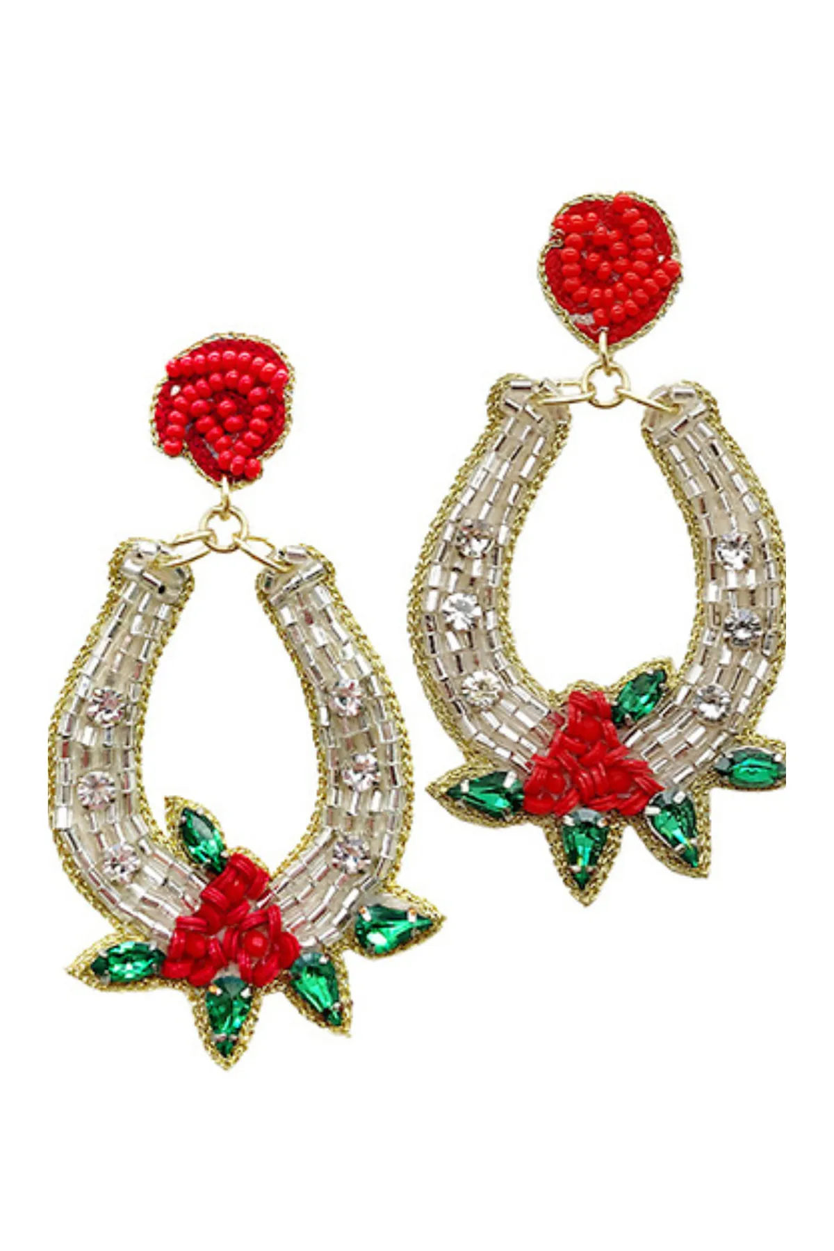 Silver Horseshoe Earrings