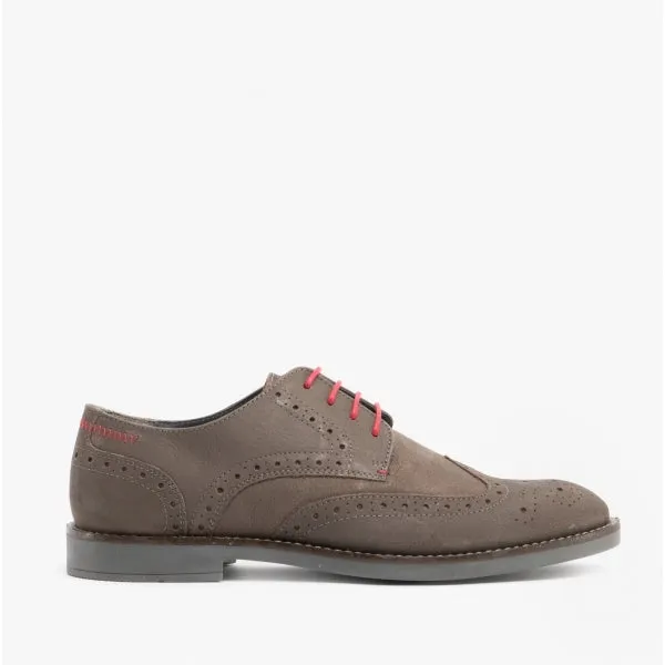 Silver Street London HOLGATE Mens Leather Brogue Shoes Anthracite