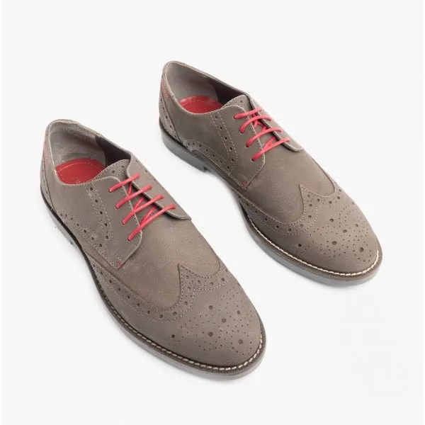 Silver Street London HOLGATE Mens Leather Brogue Shoes Anthracite