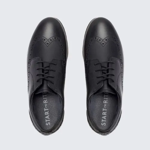 START RITE BROGUE SNR BLACK