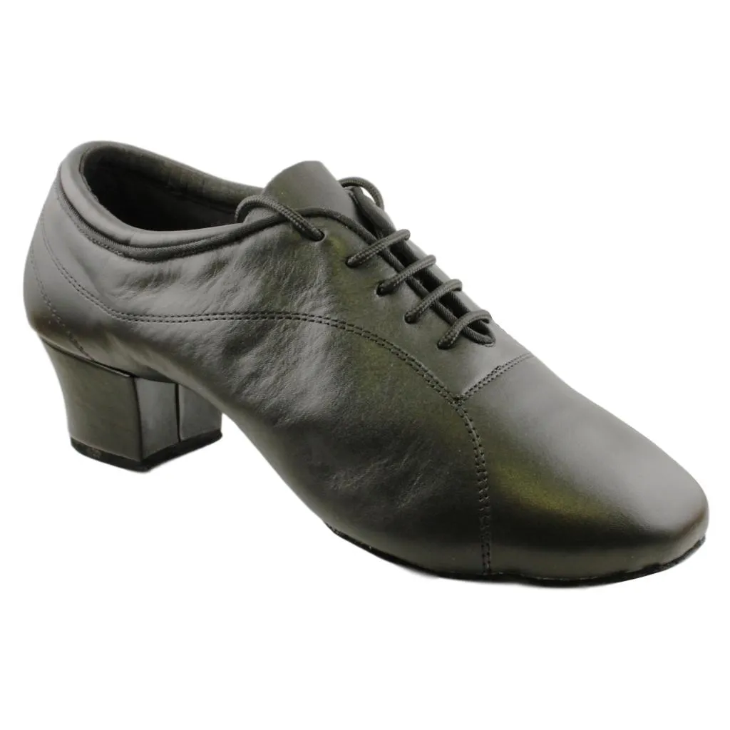 Stephanie E-100311, Black Leather, Men's Latin Dance Shoes