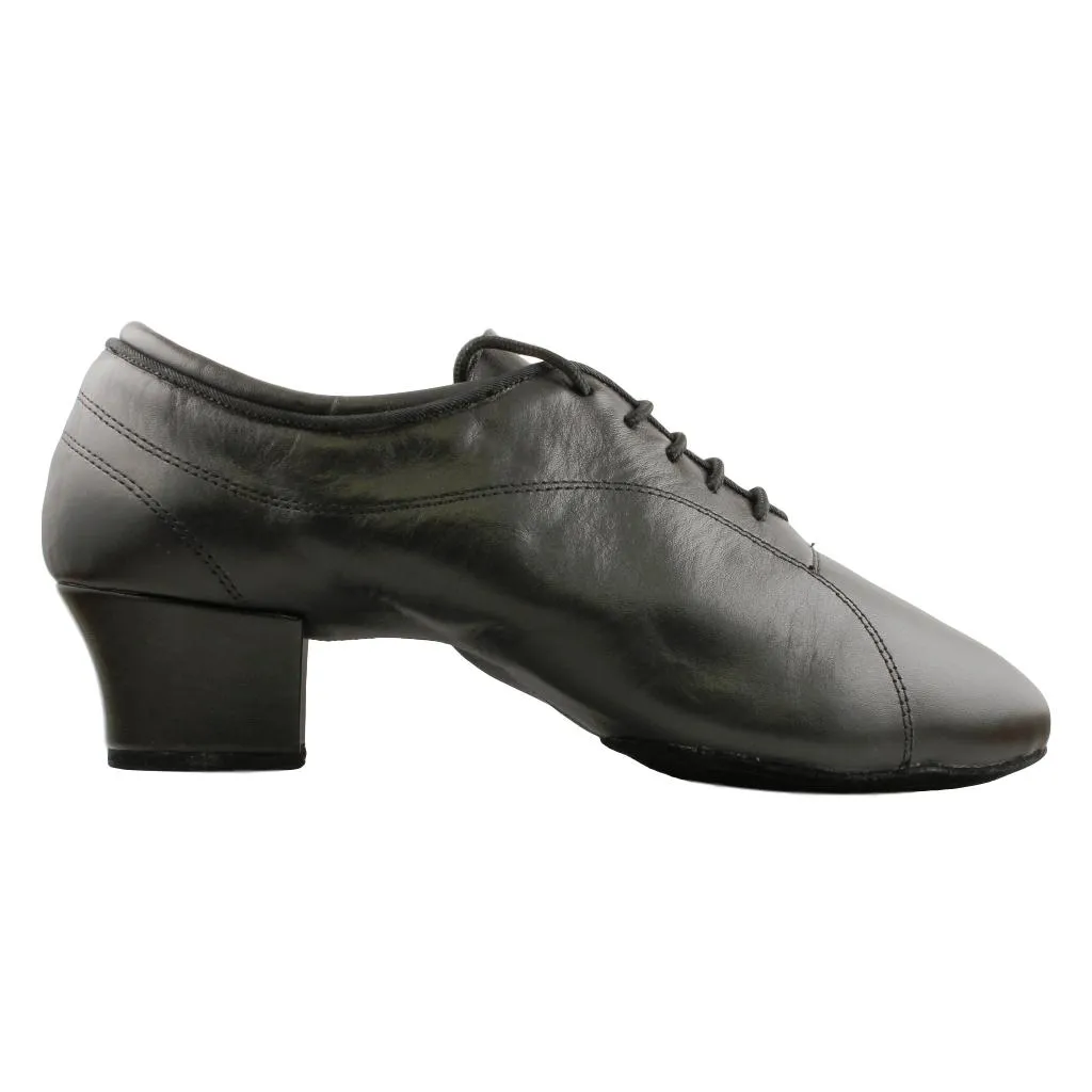 Stephanie E-100311, Black Leather, Men's Latin Dance Shoes