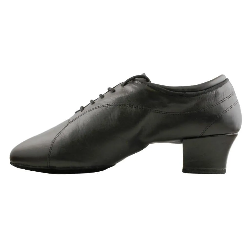 Stephanie E-100311, Black Leather, Men's Latin Dance Shoes