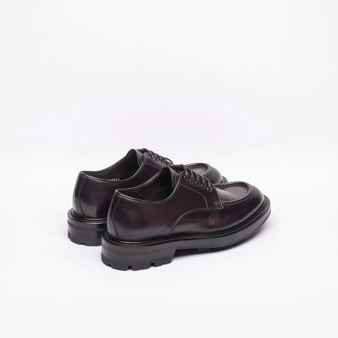 Stringata derby Barrett 242U053 in pelle bordeaux