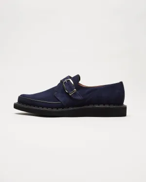 Strummer Monk Navy Suede