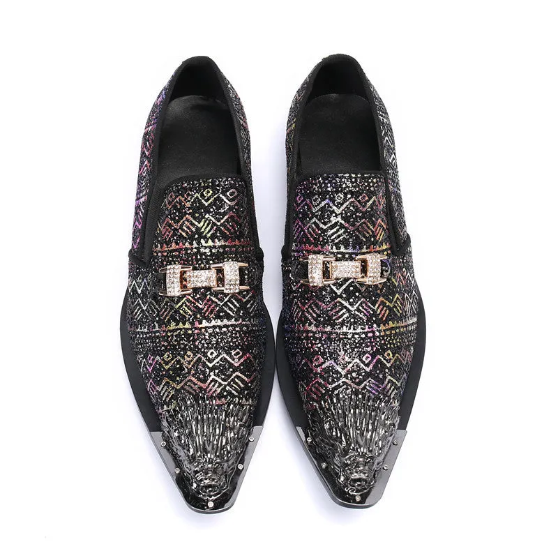 Summer leather shoes men's cowhide business formal brogue carved British casual breathable heightening groom's wedding men's shoes