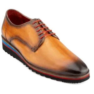 Tan Patina Sporty Sole Derby
