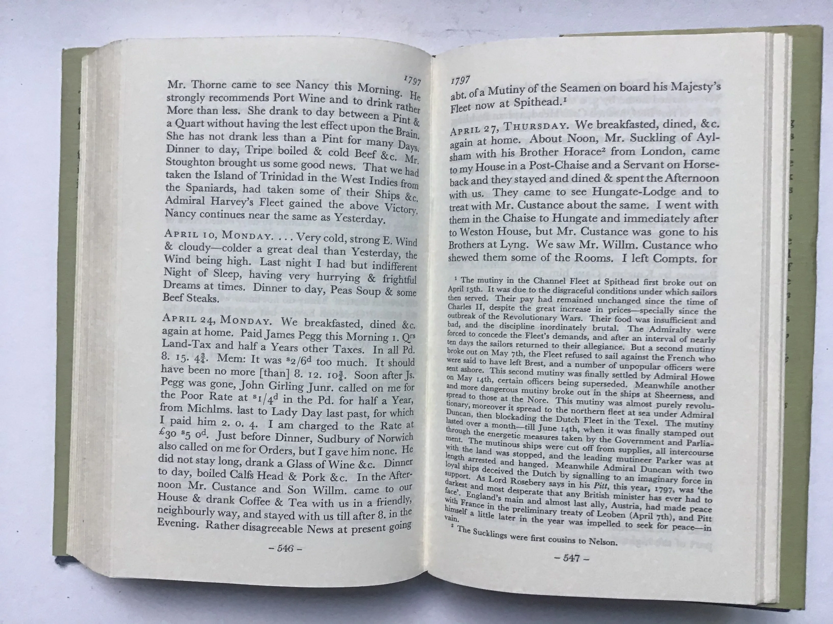 The Diary of a Country Parson 1758-1802 by James Woodforde