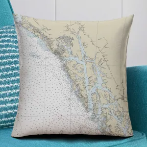 The Yakutat Bay to Frederick Sound Square Pillow Cover