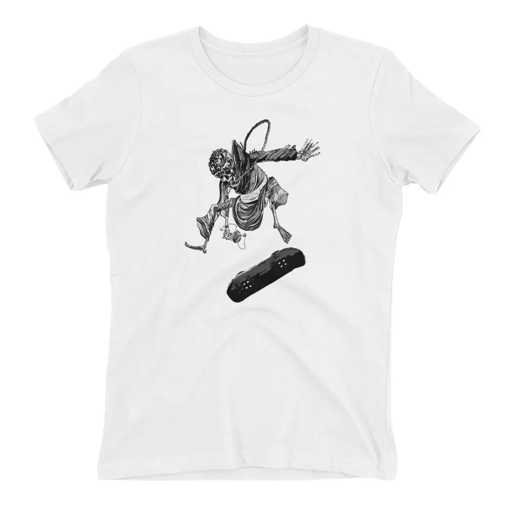 Tibetan Monk Doing Kick Flip T-Shirt