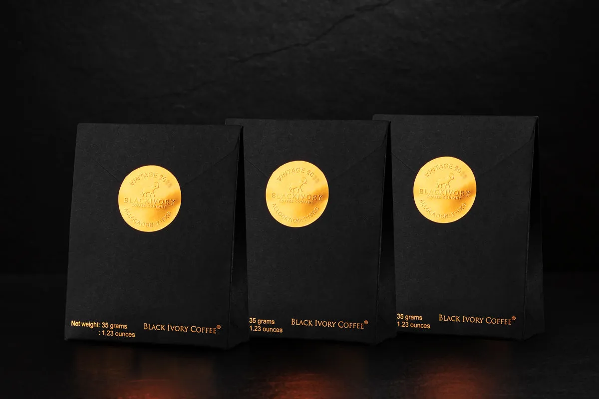 Triple Package of Black Ivory Coffee