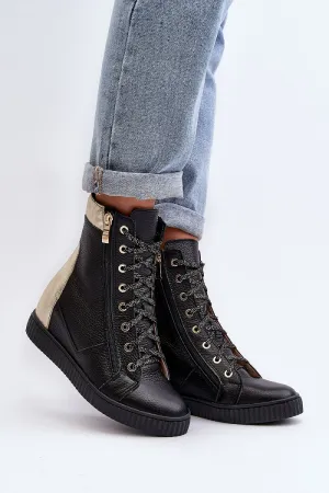 Wedge heel sneakers
