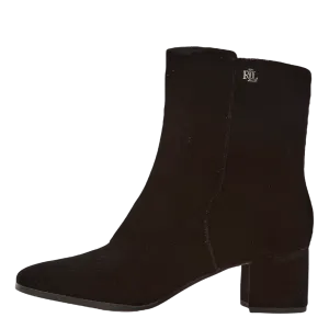 Wendey II Velvet Bootie Black