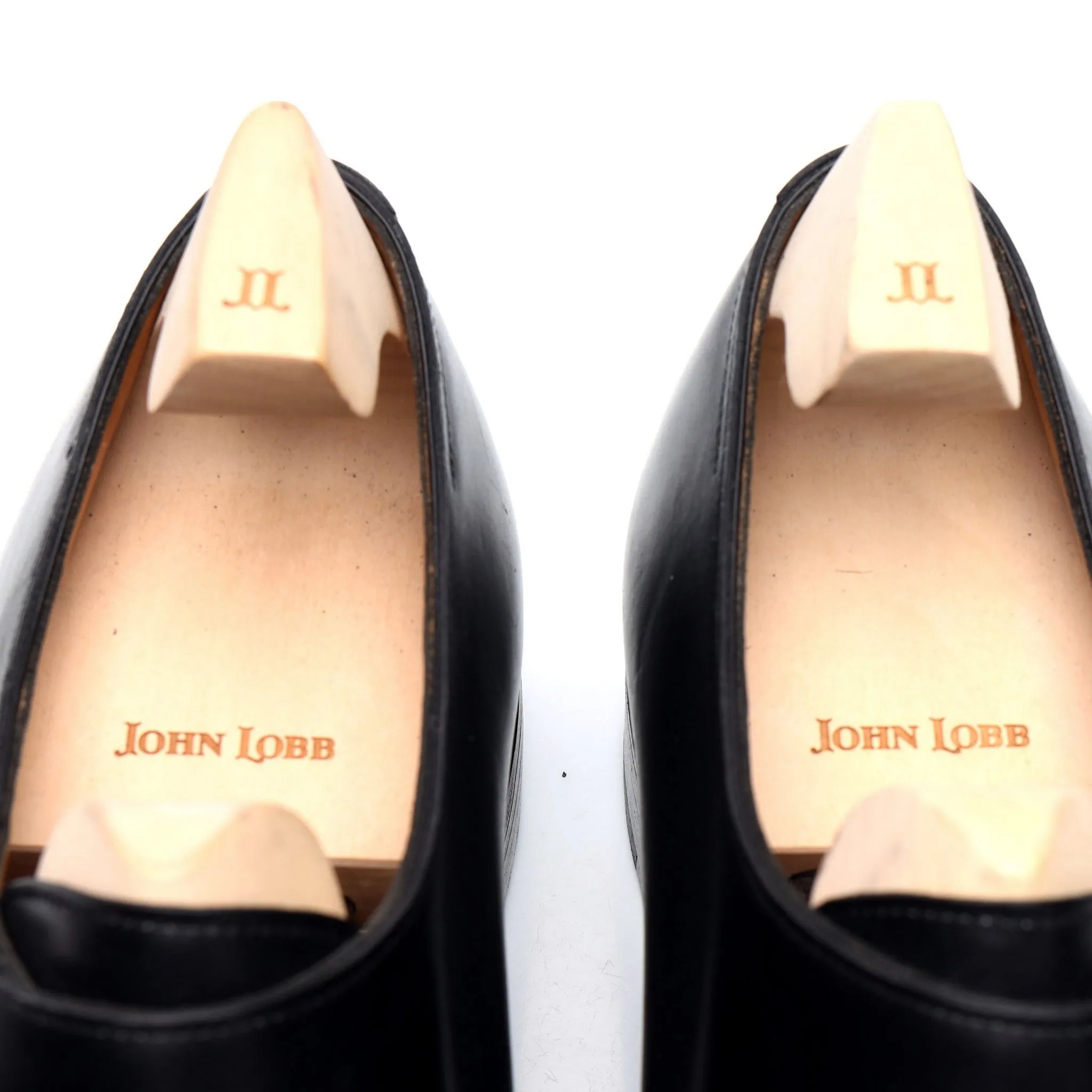 'William' Black Leather Double Monk Strap UK 10.5 E