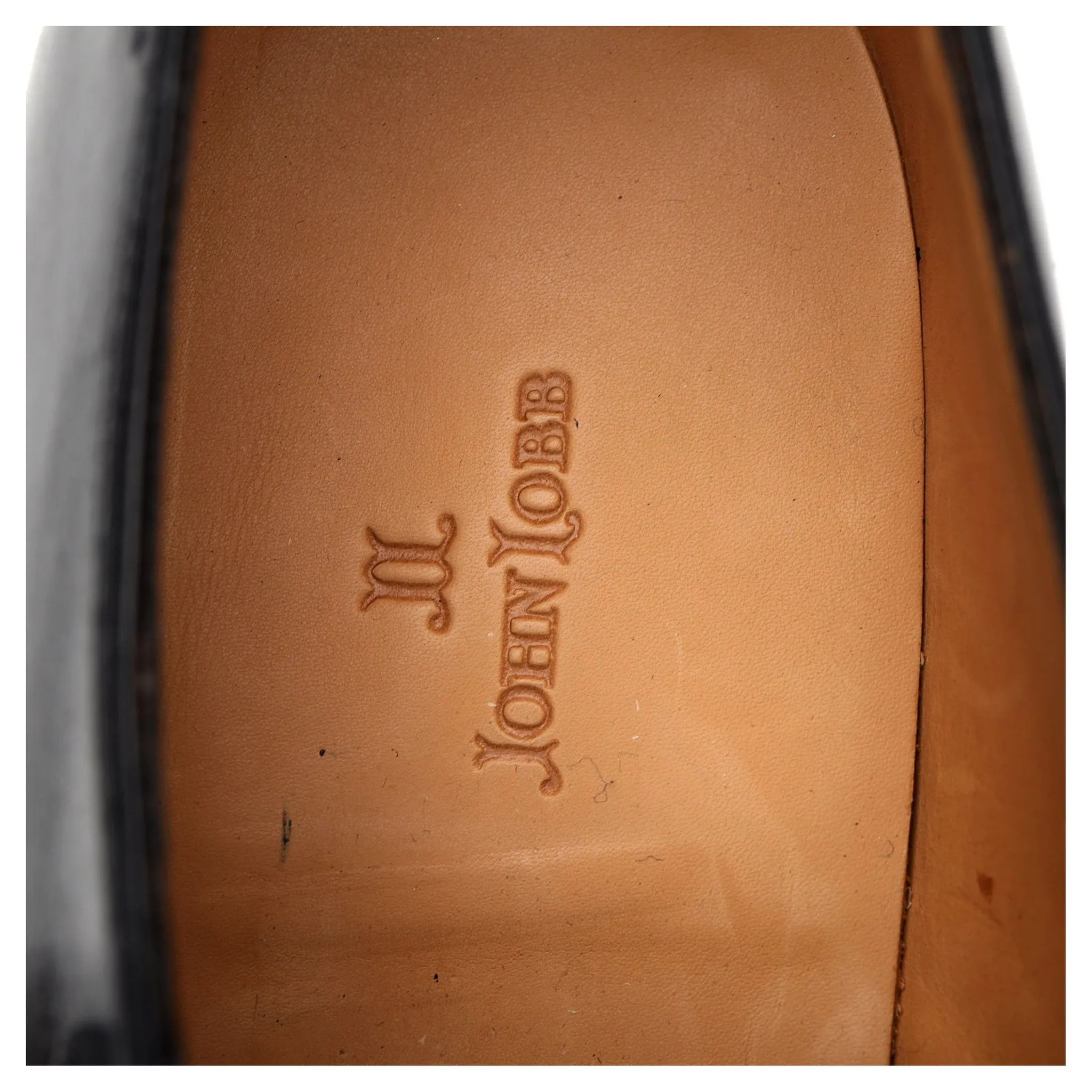 'William' Black Leather Double Monk Strap UK 10.5 E