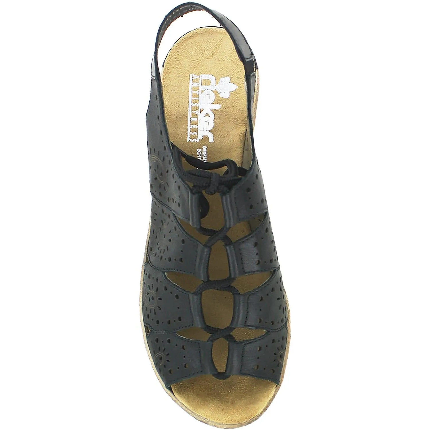 Women's Rieker 62465-00 Black Leather