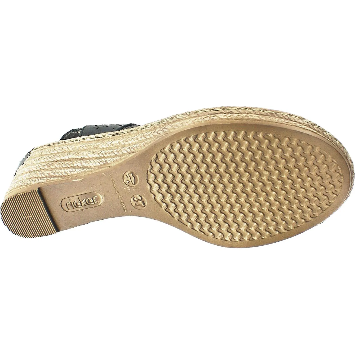 Women's Rieker 62465-00 Black Leather