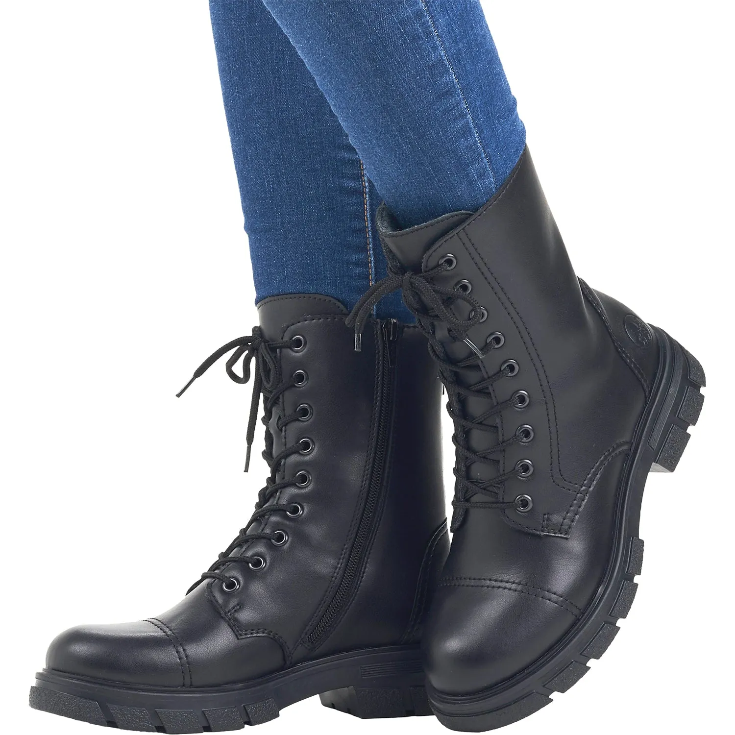 Women's Rieker Z9107-00 Tora 07 Black Leather